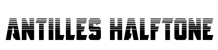 Antilles Halftone Font Image