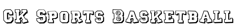 CK Sports Basketball Font Image