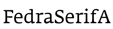 FedraSerifA Font Image