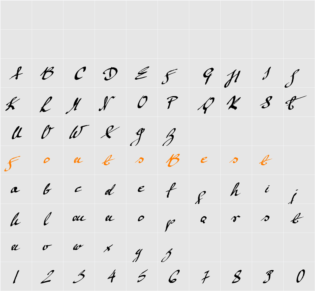 Mickey Script 1.20 Character Map