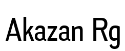 Akazan Rg Font Image