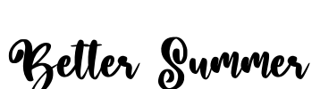 Better Summer Font Image