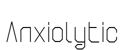 Anxiolytic Font Image