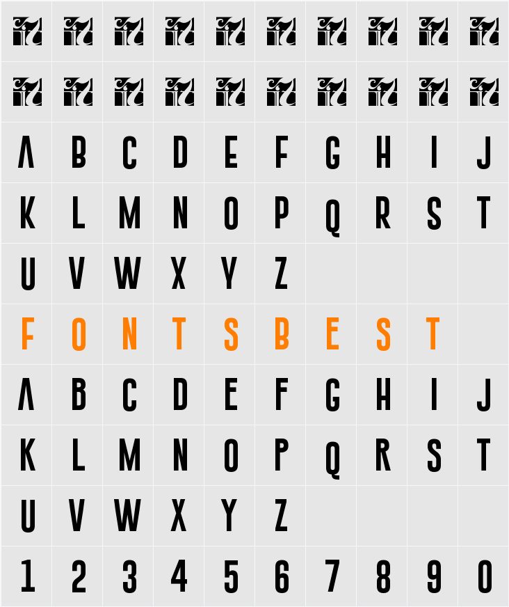 Gobold Extra1 Character Map