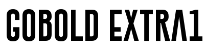 Gobold Extra1 Font Image