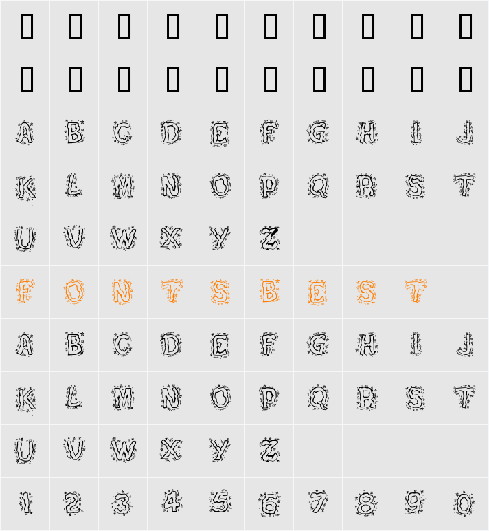 JI-Hokums Character Map