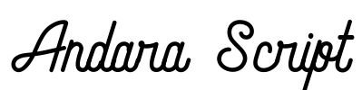 Andara Script Font Image