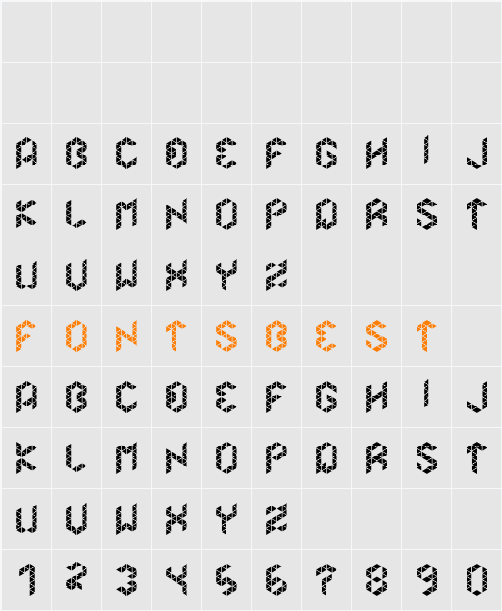 Merkur Character Map