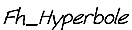 Fh_Hyperbole Font Image