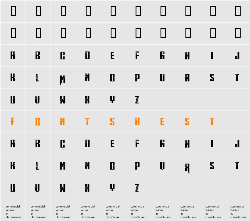 Midnite Hour Character Map