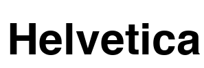 Helvetica Font Image