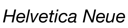 Helvetica Neue Font Image