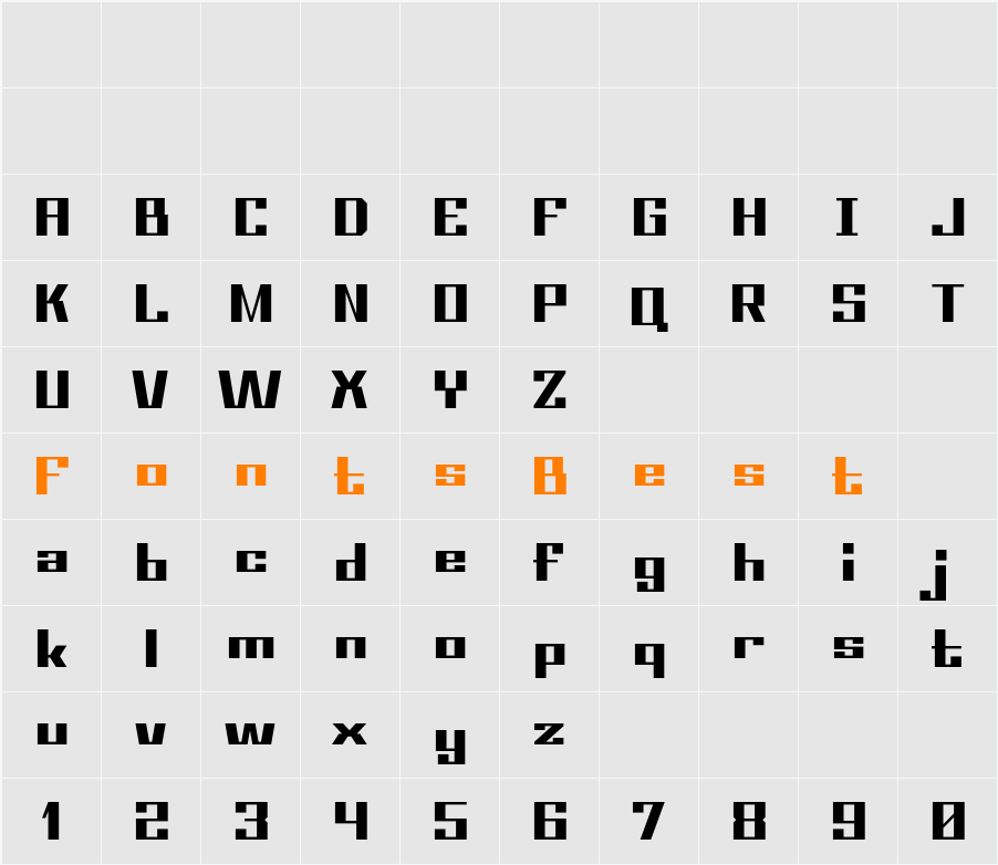 Sclate Character Map