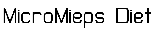 MicroMieps Diet Font Image