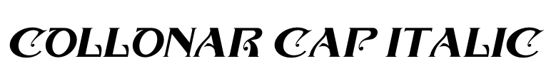 COLLONAR CAP ITALIC Font Image