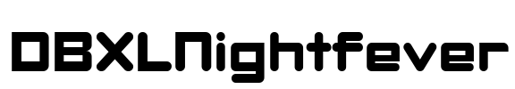 DBXLNightfever Font Image