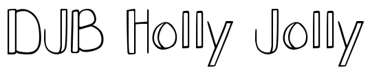 DJB Holly Jolly Font Image