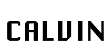 CALVIN Font Image