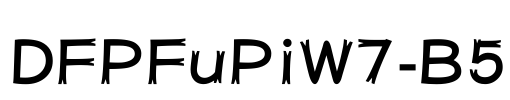 DFPFuPiW7-B5 Font Image