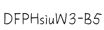 DFPHsiuW3-B5 Font Image