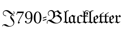 J790-Blackletter Font Image