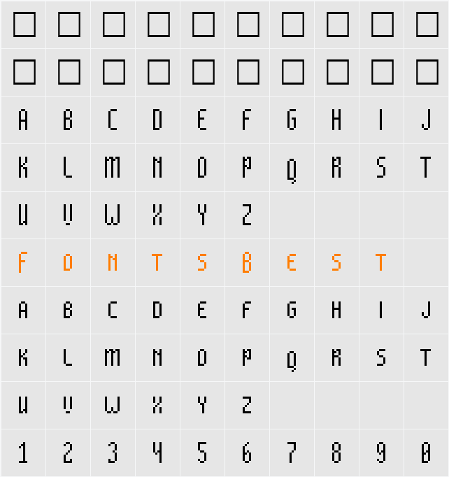 Annenski-SmallCaps Character Map