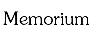 Memorium Font Image