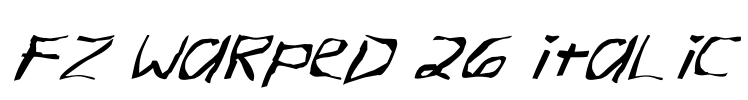 FZ WARPED 26 ITALIC