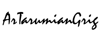 ArTarumianGrig Font Image