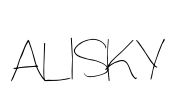 Alisky Font Image