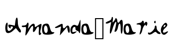 Amanda_Marie Font Image