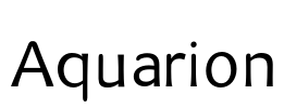 Aquarion Font Image