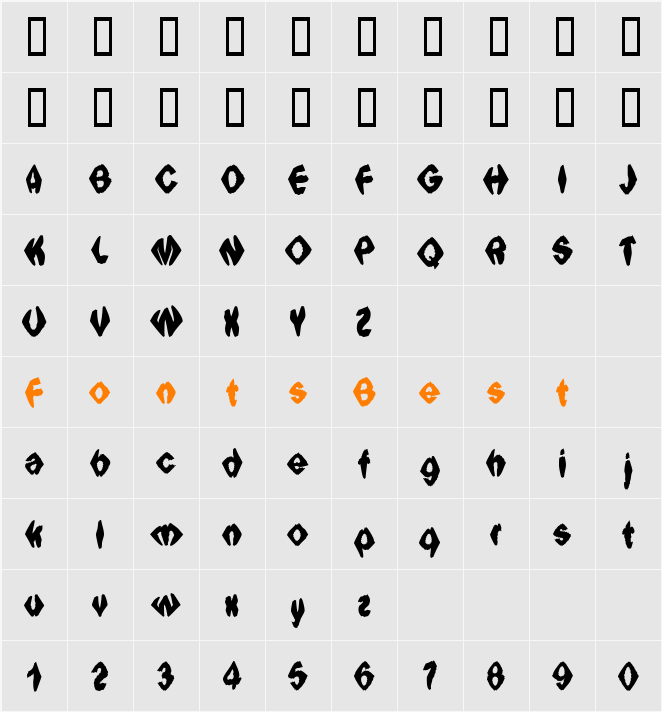 Ingothical Weird Solid Character Map