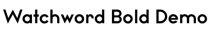 Watchword Bold Demo Font Image