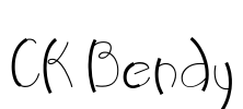 CK Bendy Font Image