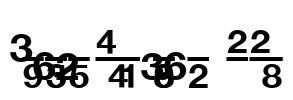 Context Fractions SSi Font Image