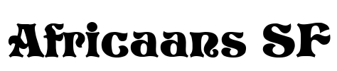 Africaans SF Font Image