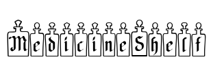 MedicineShelf Font Image