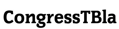 CongressTBla Font Image