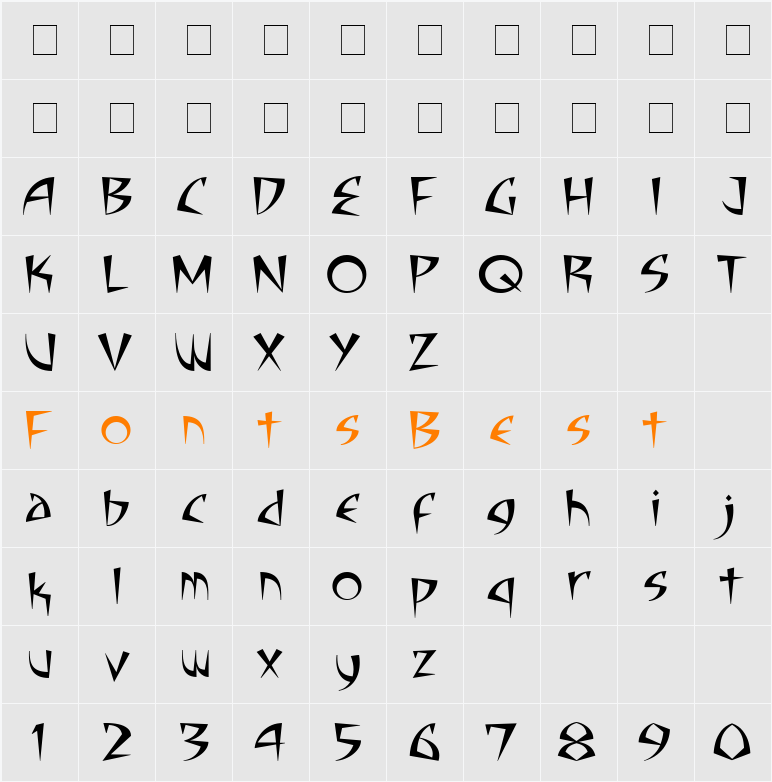 CC Adamantium Character Map