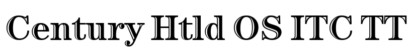 Century Htld OS ITC TT Font Image