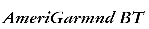 AmeriGarmnd BT Font Image