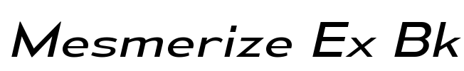 Mesmerize Ex Bk Font Image