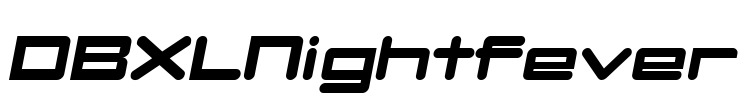 DBXLNightfever Font Image