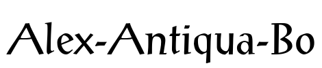 Alex-Antiqua-Bo Font Image