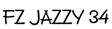 FZ JAZZY 34 Font Image