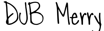 DJB Merry Font Image