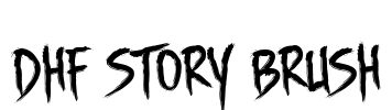 DHF Story Brush Font Image