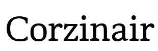 Corzinair Font Image