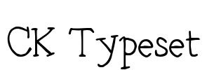 CK Typeset Font Image